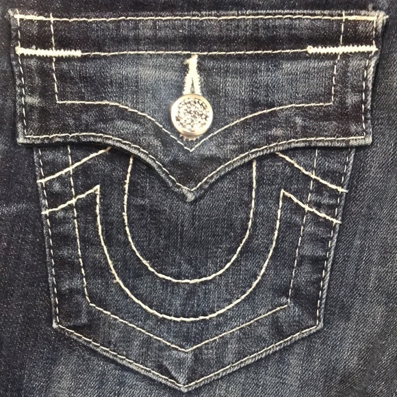 True Religion “Jeggings” Medium Wash Flap Pocket Ankle Stretch Jeans size 25 - Picture 4 of 14